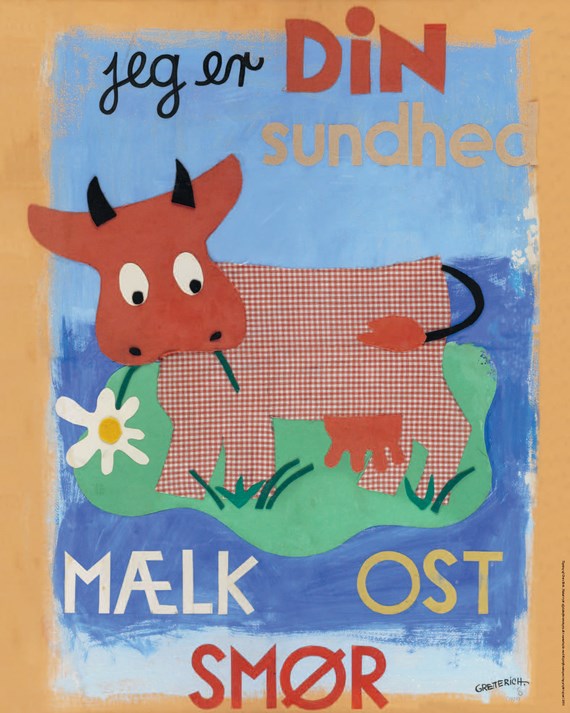 Plakat Karolinekoen - Jeg er din Sundhed (59,4, x 84 cm.)   